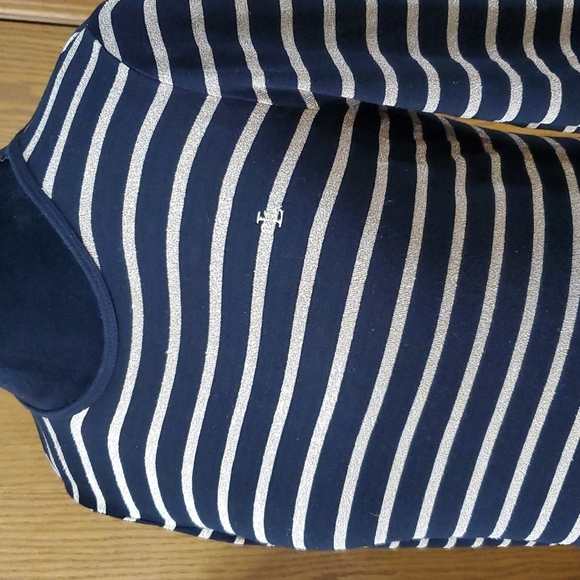 Lauren Ralph Lauren Tops - Lauren Ralph Lauren black gold striped light pullover